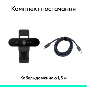 Web-камера Logitech Brio 4K Ultra HD Graphite (960-001718)