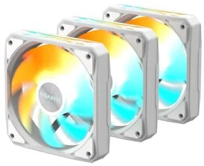 Фото: Кулер Gigabyte EZ Chain Fan 120 Ice 3pcs White (GP-GBT EZFAN1203 ICE) № 2 | KTC