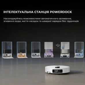 Фото: Робот-пилосос Dreame Bot X50 Ultra Complete White (RLX85CE-4-WH) № 17 | KTC