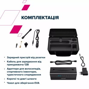 Автомобільний компресор Canyon CAI-201CB, Black