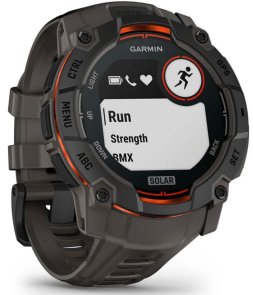 Смарт годинник Garmin Instinct 3 - 50 mm Solar Black with Charcoal Band (010-02935-00)