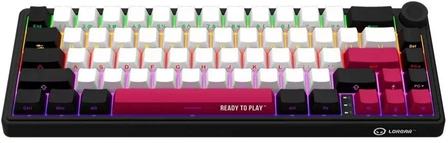 Фото: Клавіатура Lorgar KBP70MW Toxic Purple ENG WL/RT/USB Black/Red (LRG-KBP70MW-BK-US) № 2 | KTC