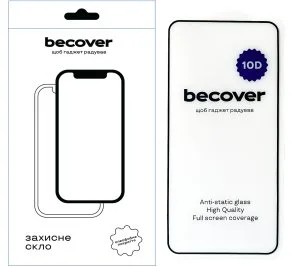 Фото: Захисне скло BeCover 10D for Xiaomi Redmi Note 14 4G - Black (713098) № 2 | KTC