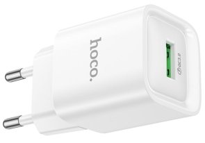 Зарядний пристрій Hoco C145A Charm 18W White (6942007630214)