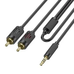 Фото: Кабель Hoco UPA28 Jack 3.5mm 2xRCA 1.5m Black (6942007607759) № 5 | KTC
