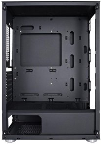 Корпус 1stPlayer X5-BK-4F1 Black with window