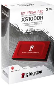 Зовнішній SSD-накопичувач Kingston XS1000 2TB Red (SXS1000R/2000GA)
