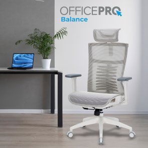 Крісло OfficePro Balance OC620 White/Ligth Gray (OC620-W-LG-LG)