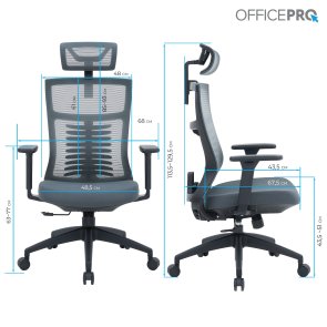 Крісло OfficePro Balance OC550-B-DG-DG Black/Dark Gray