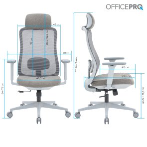 Крісло OfficePro Wave OC599 Gray (OC599-G-G-G)
