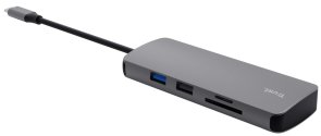 USB-хаб Trust Dalyx 8in1 Grey (25672)