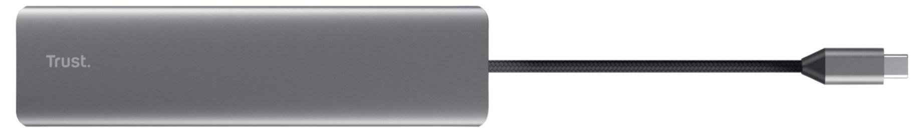 USB-хаб Trust Dalyx 7in1 USB/Type-C/HDMI/DP Grey (25661)
