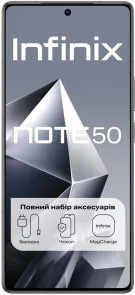 Фото: Смартфон Infinix Note 50 X6858 8/256GB Shadow Black № 3 | KTC