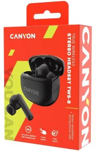 Навушники Canyon TWS-8 Black (CNS-TWS8B)