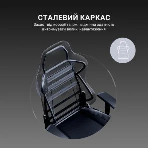 Фото: Крісло Anda Seat Luna Pro Size L Gray Fabric (AD18T-44-G-F) № 17 | KTC