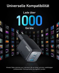 Зарядний пристрій Anker GaNPrime Charger PD QC GaN 67W Black (A2669313)