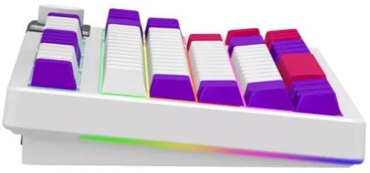 Клавіатура Lorgar KBP70TKLW Toxic Purple ENG WL/RT/USB White (LRG-KBP70TKLW-WH-US)