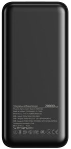 Батарея універсальна SIGMA Mobile X-Power SI20A4QL 20000mAh 20W Black