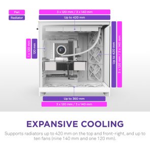 Корпус NZXT H9 Flow White with window (CM-H92FW-01)