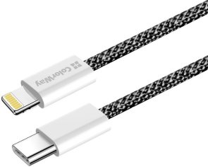 Кабель ColorWay PD Fast Charging 3A Type-C / Lightning 2m Black (CW-CBPDCL068-BK)