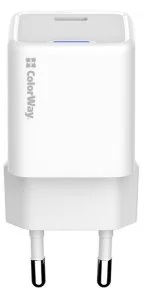 Фото: Зарядний пристрій ColorWay GaN Mini PD 30W White (CW-CHS054PD-WT) № 4 | KTC
