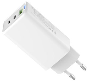 Зарядний пристрій ColorWay GaN Mini 65W White (CW-CHS058PD-WT)