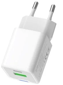 Фото: Зарядний пристрій ColorWay GaN Mini QC PD 35W White (CW-CHS055PD-WT) № 4 | KTC