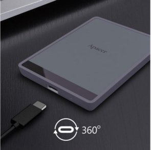 Зовнішній SSD-накопичувач Apacer AS724 Mauve (AP1TBAS724M-1)