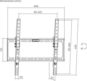 Кронштейн ITech PN4T Black