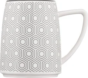 Фото: Чашка Ardesto Lamberto 360ml White/Grey (AR3051) № 3 | KTC