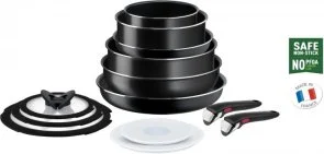 Фото: Набір змішаний Tefal Ingenio Easy Cook and Clean 13pcs Black (L1539843) № 5 | KTC