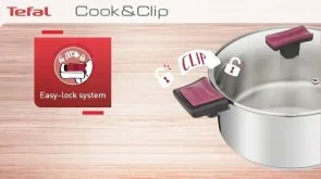 Фото: Набір змішаний Tefal Cook and Clip 6.1L/ 5L/ 2.9L/ 2.0L/ 1.5L 10pcs (G723SA74) № 3 | KTC