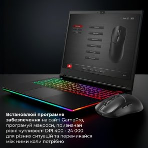 Миша GamePro Genesis Ranker WL/BT/USB Black (GM012B)
