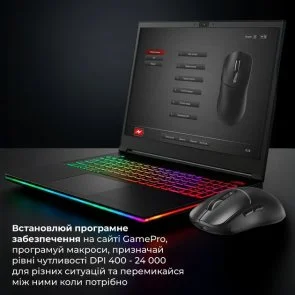 Фото: Миша GamePro Genesis Ranker WL/BT/USB Black (GM012B) № 9 | KTC