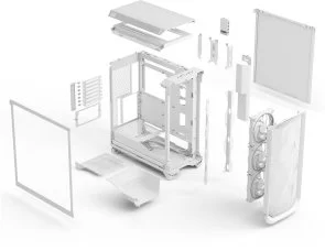 Фото: Корпус FRACTAL DESIGN Meshify 3 Ambience Pro RGB White TG Clear Tint (FD-C-MES3A-05) № 10 | KTC