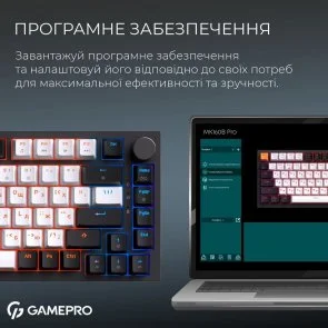 Фото: Клавіатура GamePro Asgard Valhalla MK160B Pro RGB WL/BT/USB Black № 11 | KTC
