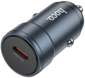 Автомобільний зарядний пристрій Hoco Z57 Glorious 30W Metal Gray (6942007633048)