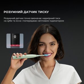 Електрична зубна щітка Oclean X Ultra 20 S Duo Set Green/Black (6970810557152)