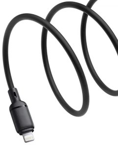 Кабель Baseus Silky Series 2.4A AM / Lightning 1m Black (P10377702113-00)