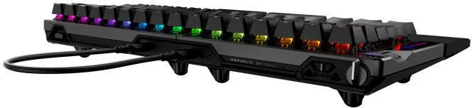 Фото: Клавіатура ASUS ROG Falcata Split HFX V2 Magnetic Switch WL/BT/USB Black (90MP043H-BKUA20) № 7 | KTC