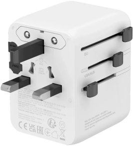 Зарядний пристрій Canyon Travel Adapter OnTour 20 GaN 70W White (CNS-TA70W1006W)