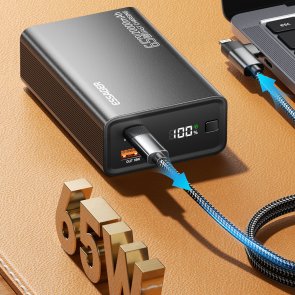 Батарея універсальна Essager Red 65W digital display 20000mAh Black (EDY65-LD01-Z)
