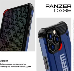 Фото: Чохол ArmorStandart for Apple iPhone 16 Pro - Panzer Dark Blue (ARM79547) № 3 | KTC