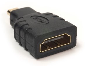 Перехідник PowerPlant Micro HDMI / HDMI Black (KD00AS1298)