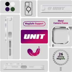 Фото: Чохол ArmorStandart for Apple iPhone 16 - Unit MagSafe Matte Clear (ARM78705) № 10 | KTC