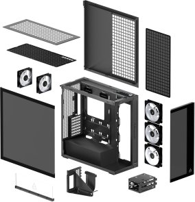 Корпус Arctic Xtender VG Black with window (ACPCC00016A)