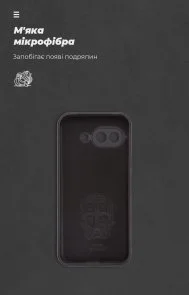 Фото: Чохол ArmorStandart for Google Pixel 9a - Icon Camera cover Black (ARM83646) № 4 | KTC