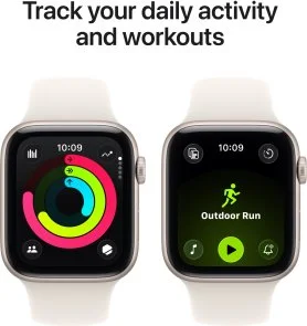 Фото: Смарт годинник Apple Watch SE 3 GPS - 44mm Starlight Aluminium Case with Starlight Sport Band - S/M (MEHG4) № 6 | KTC