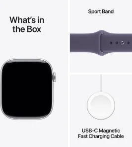 Фото: Смарт годинник Apple Watch Series 11 GPS - 46mm Silver Aluminium Case with Purple Fog Sport Band - S/M (MEV94) № 8 | KTC
