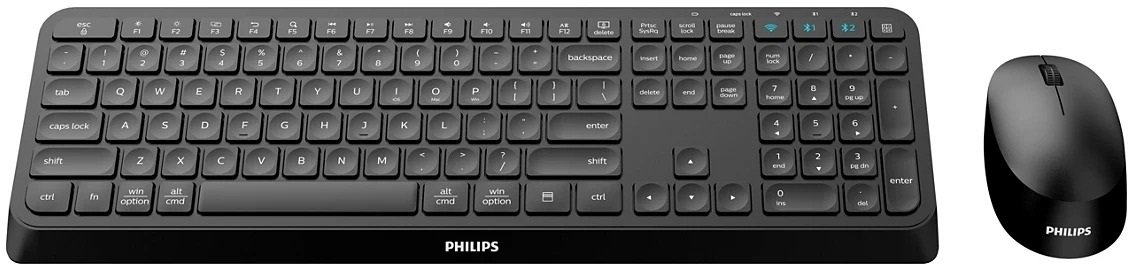 Комплект клавіатура+миша Philips SPT6407B/00 Black